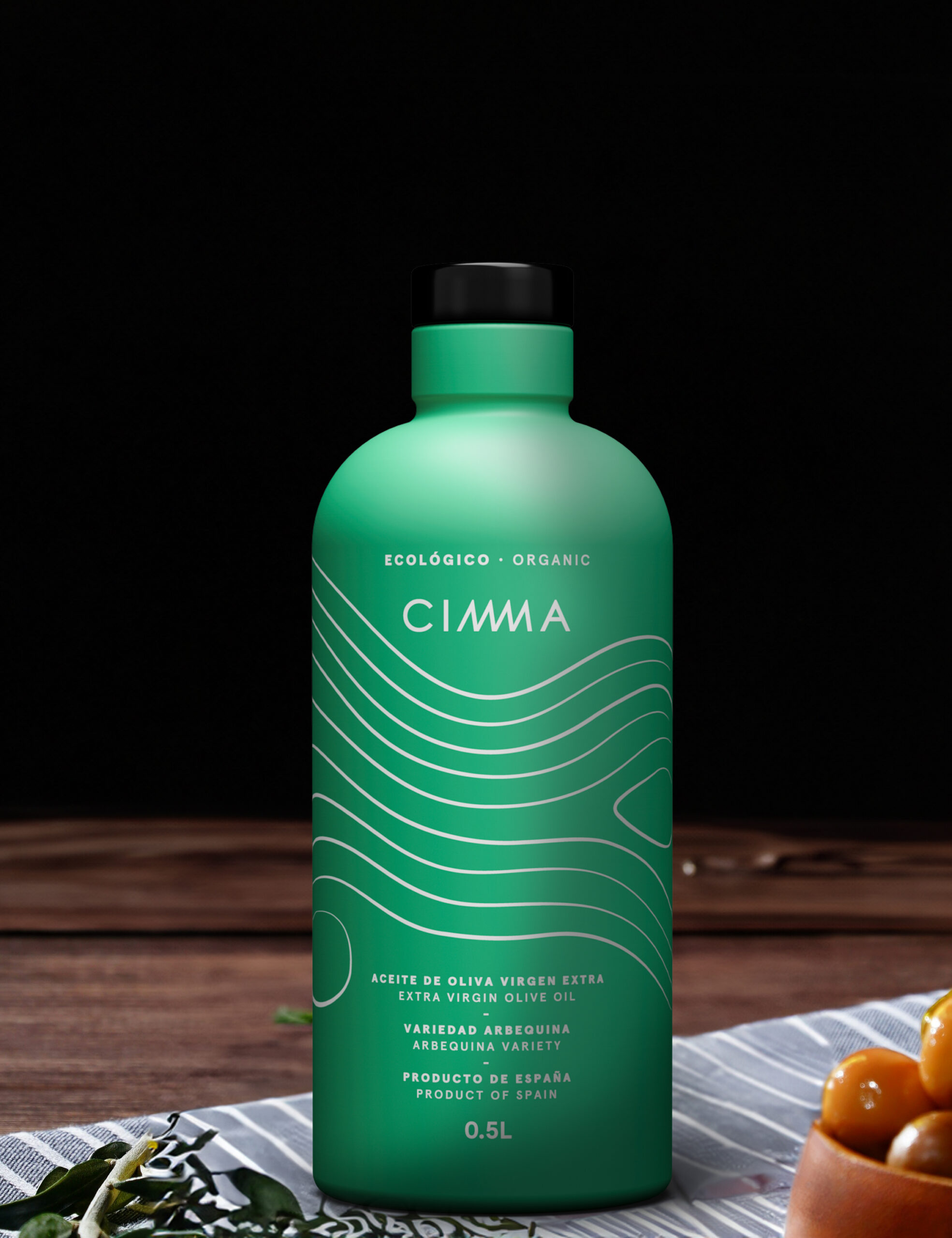 CIMMA ARBEQUINA ECOLÓGICO 0,50L