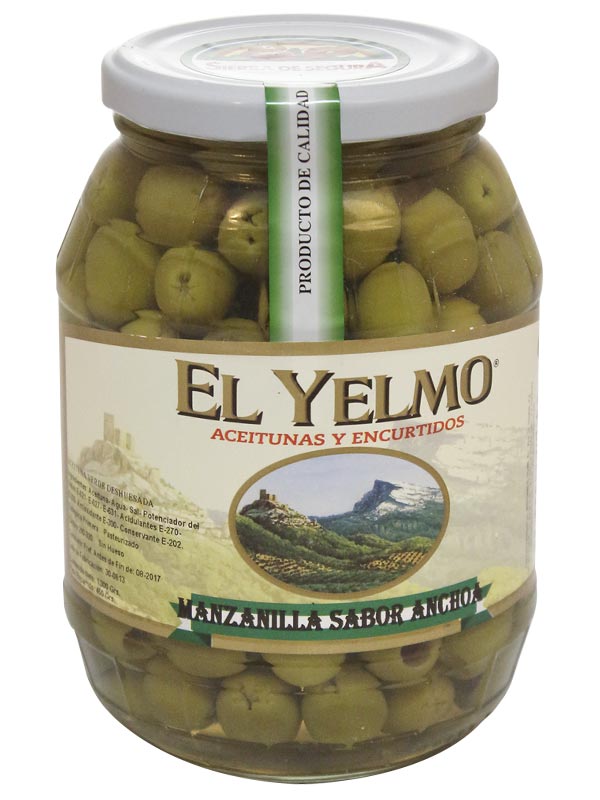 Pitted Manzanilla Anchovy Flavor EL YELMO